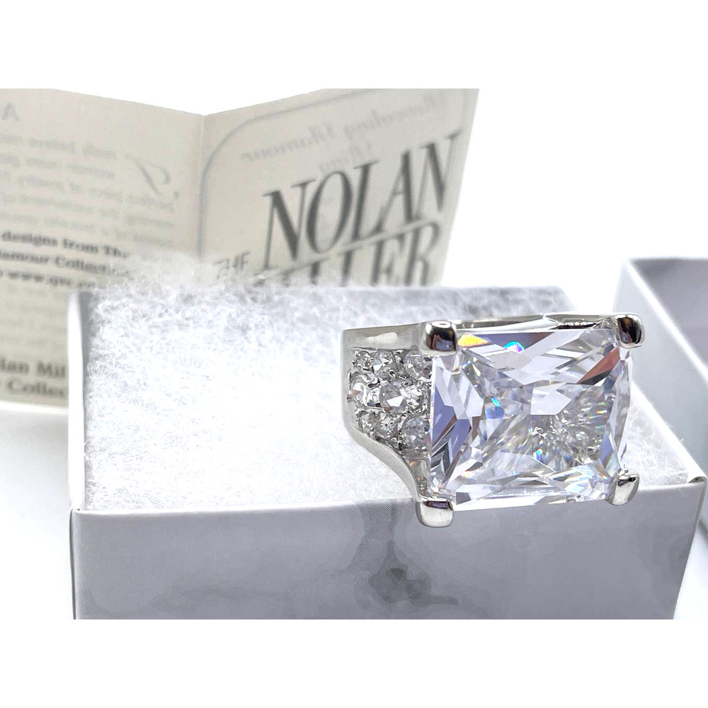Nolan Miller Crystal Ring Size 7 new with original paperwork
